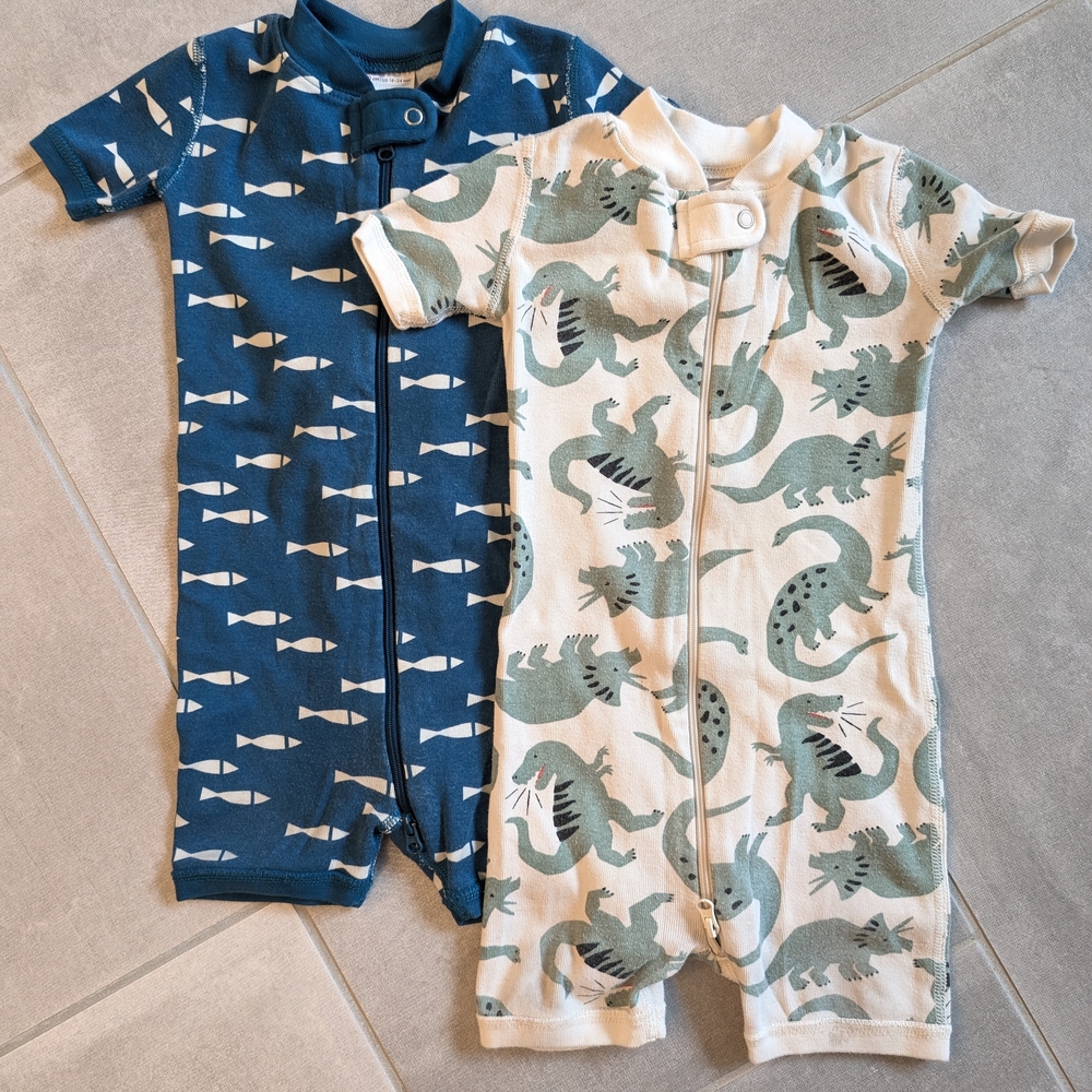 Hanna Andersson Set of 2 Short Pajamas